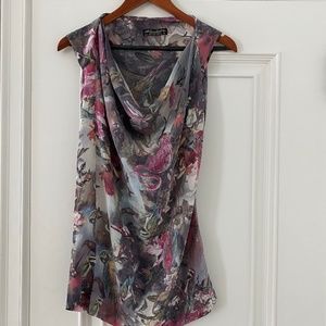 All Saints Secret Garden Silk Top